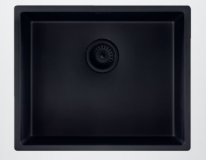 Lanesto Urban 311615SB Enkele Keukenspoelbak Sturdy Black Zwart 50 x 40 Vlakbouw - Opbouw - Onderbouw