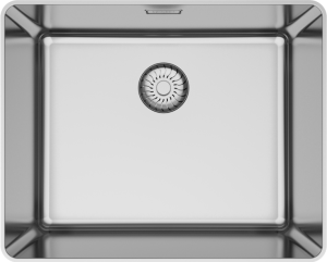 Caressi 50 x 40 CAPPSR50R20 Enkele Keukenspoelbak RVS Vlakbouw Of Opbouw