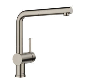 Blanco Linus-S 527699 Eenhendel Keukenmengkraan Satin Platinum Met Uittrekbare Handdouche