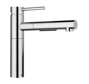 Blanco Alta-S-F II 527557 Eenhendel Keukenmengkraan Chroom Met Uittrekbare Handdouche Voor Venstermontage