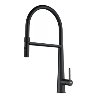 Franke Icon Semi Pro 115.0690.598 Eenhendel Keukenmengkraan Matt Black Met Uittrekbare Handdouche Keukenkraan Zwart 1150690598