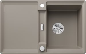 Blanco Adira 45 S-F 527599 Keukenspoelbak Silgranit Tartufo Inclusief Draaiknopbediening Omkeerbaar Vlakbouw
