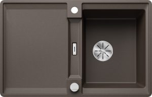 Blanco Adira 45 S-F 527600 Keukenspoelbak Silgranit Café Inclusief Draaiknopbediening Omkeerbaar Vlakbouw