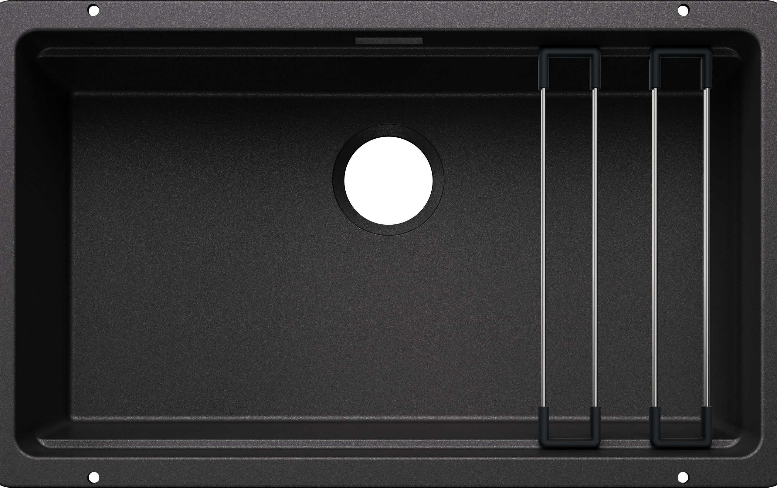 Blanco Etagon 700-U 527765 Keukenspoelbak Silgranit Antraciet Inclusief Rails Speciaal Voor Gekleurde Componenten Onderbouw