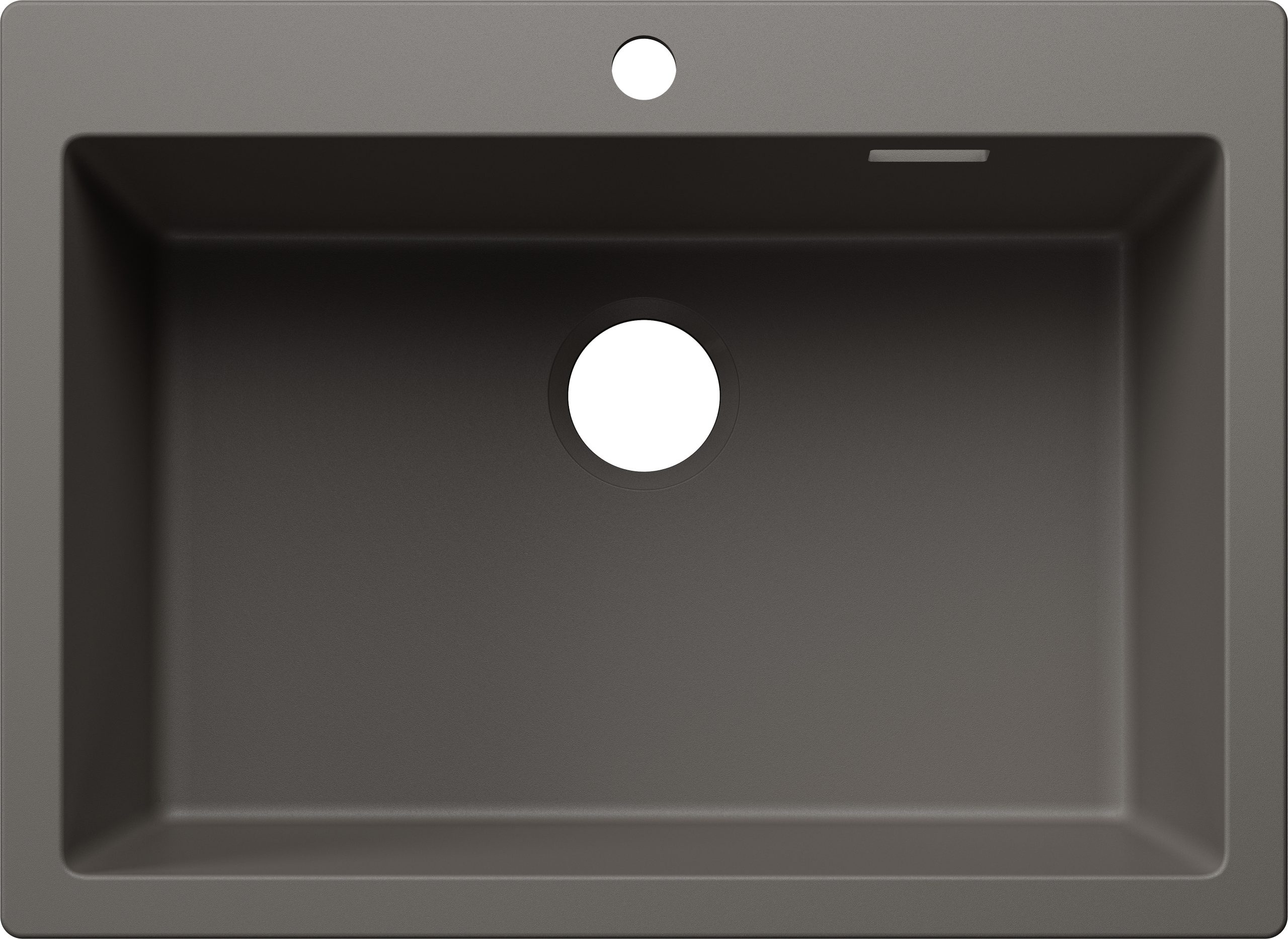 Blanco Pleon 8 Enkele Keukenspoelbak 527779 Silgranit Vulkaangrijs Speciaal Voor Gekleurde Componenten Opbouw