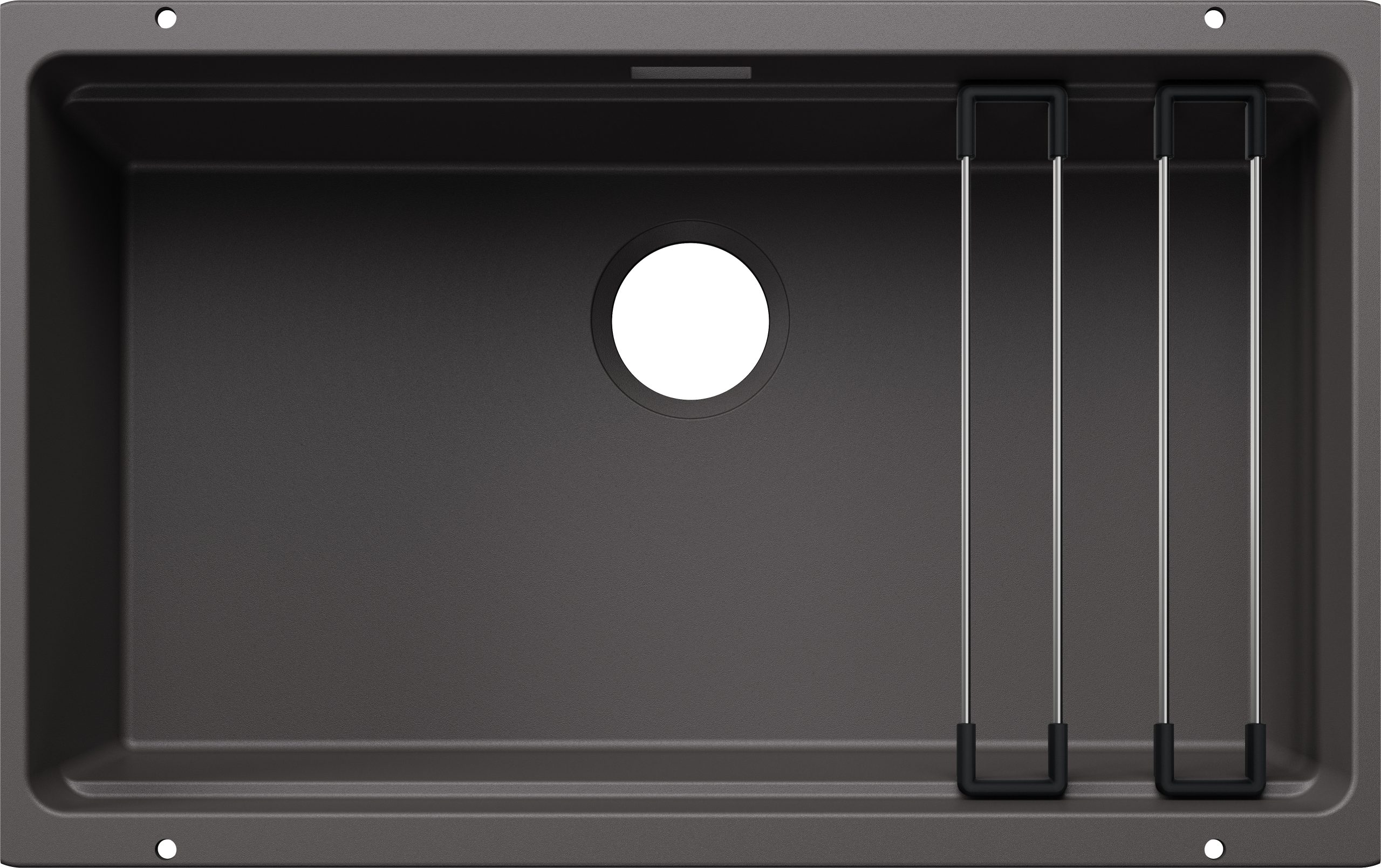 Blanco Etagon 700-U 527766 Keukenspoelbak Silgranit Rotsgrijs Inclusief Rails Speciaal Voor Gekleurde Componenten Onderbouw