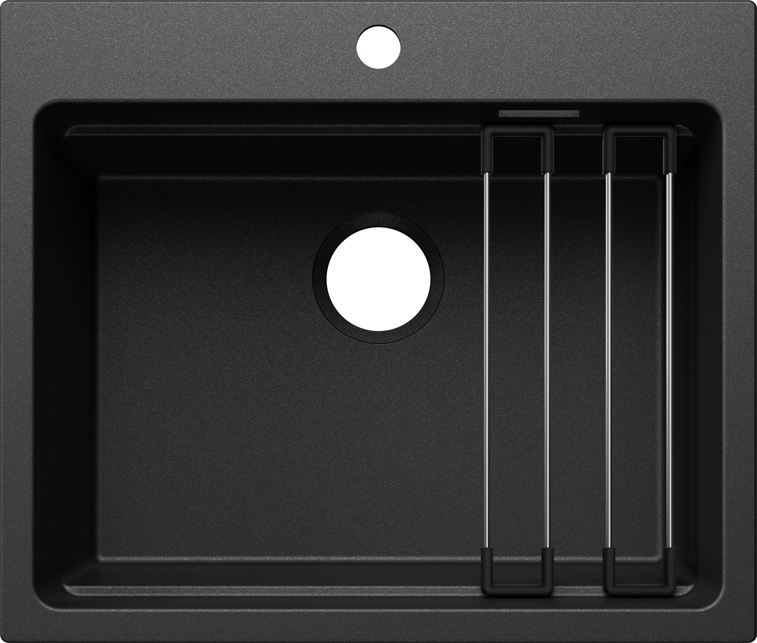 Blanco Etagon 6 Enkele Keukenspoelbak 527749 Silgranit Antraciet Inclusief Rails Speciaal Voor Gekleurde Componenten Opbouw