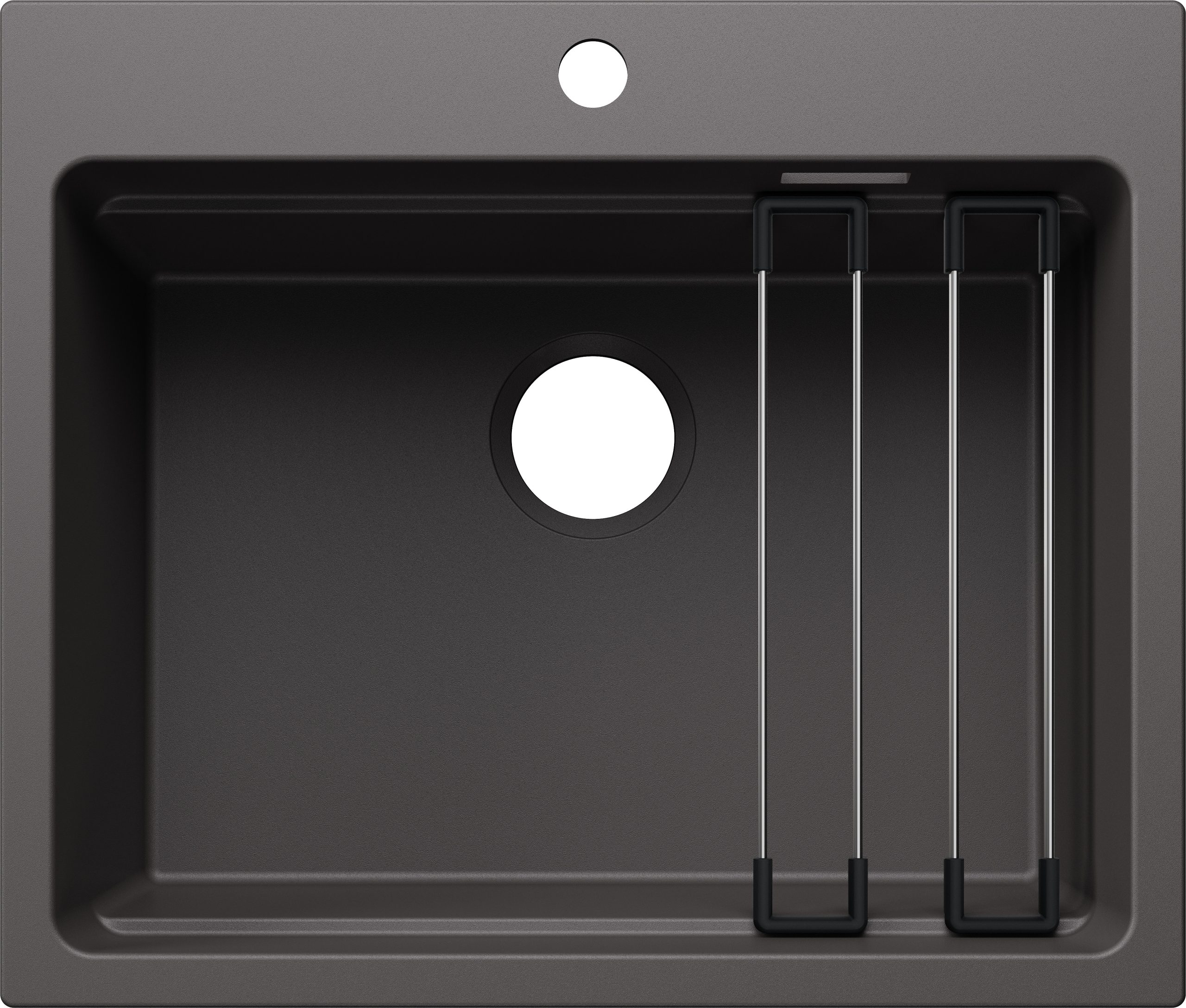 Blanco Etagon 6 Enkele Keukenspoelbak 527750 Silgranit Rotsgrijs Inclusief Rails Speciaal Voor Gekleurde Componenten Opbouw