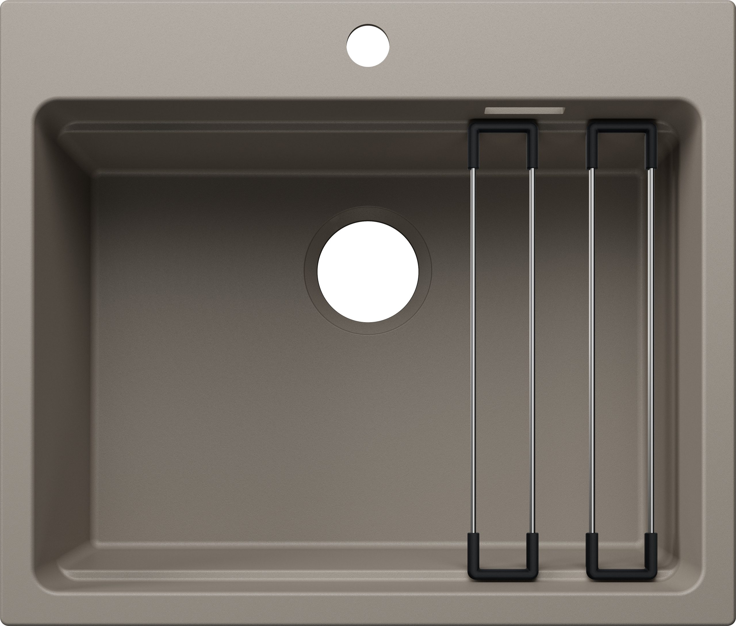 Blanco Etagon 6 Enkele Keukenspoelbak 527753 Silgranit Tartufo Inclusief Rails Speciaal Voor Gekleurde Componenten Opbouw