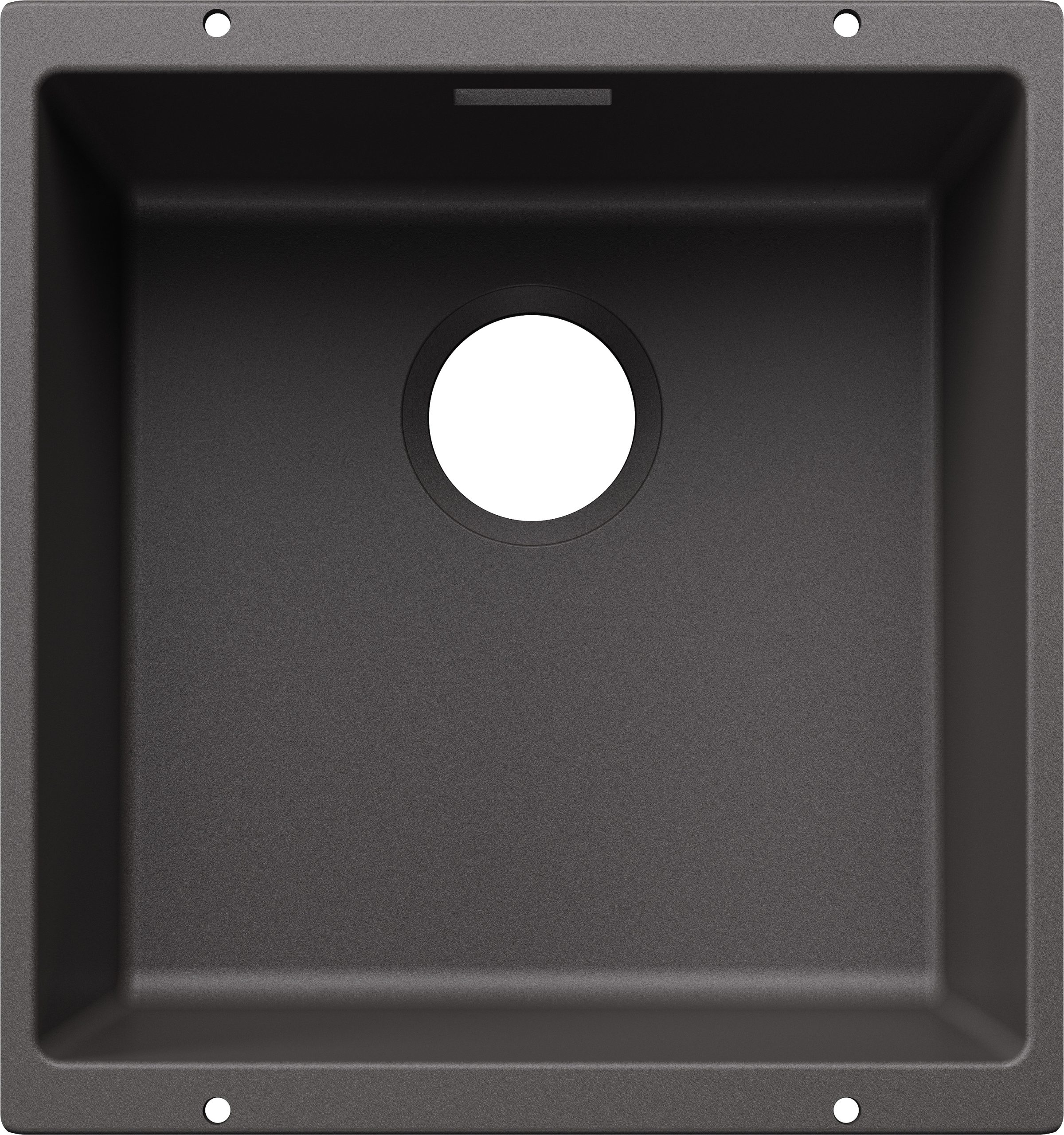 Blanco Subline 400-U 527790 Enkele Keukenspoelbak Silgranit Rotsgrijs Speciaal Voor Gekleurde Componenten Onderbouw