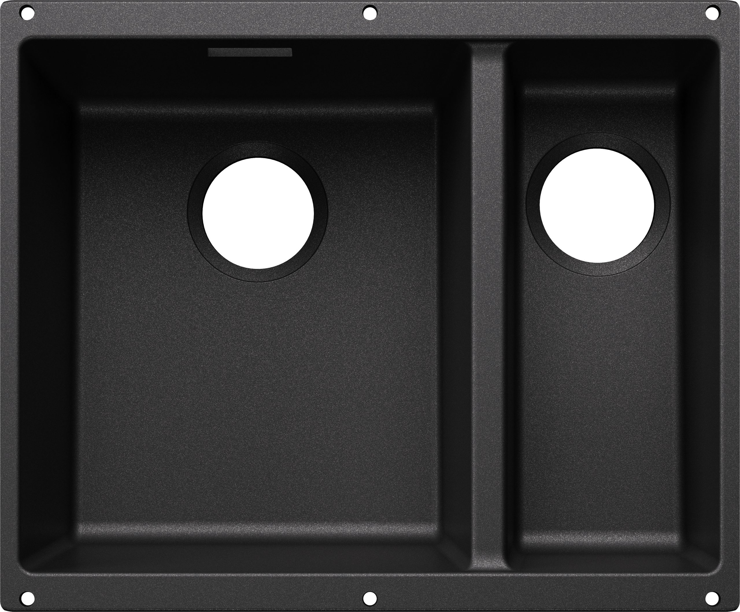 Blanco Subline 340/160-U 527821 Anderhalve Keukenspoelbak Links Silgranit Antraciet Speciaal Voor Gekleurde Componenten Onderbouw