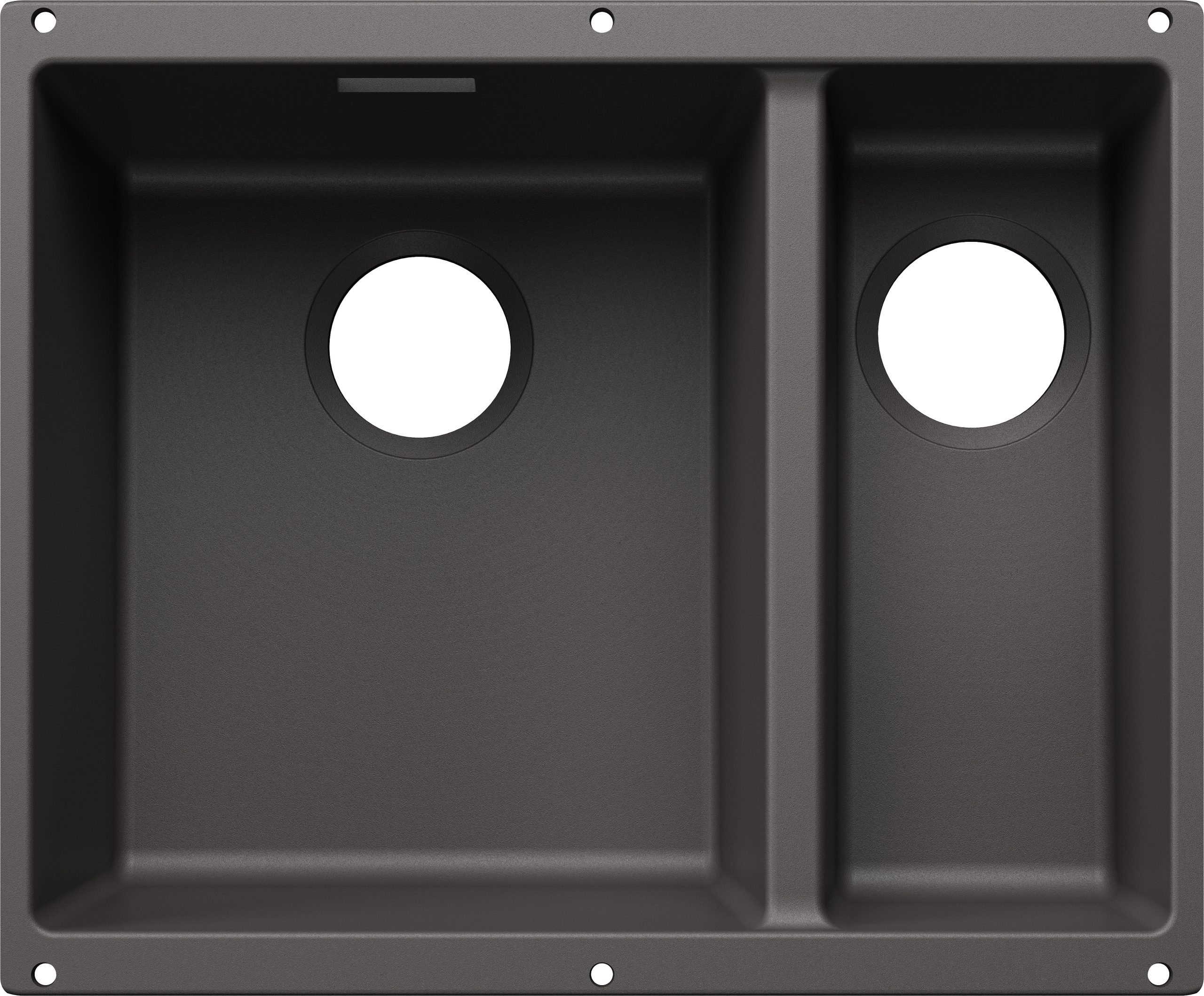 Blanco Subline 340/160-U 527822 Anderhalve Keukenspoelbak Links Silgranit Rotsgrijs Speciaal Voor Gekleurde Componenten Onderbouw