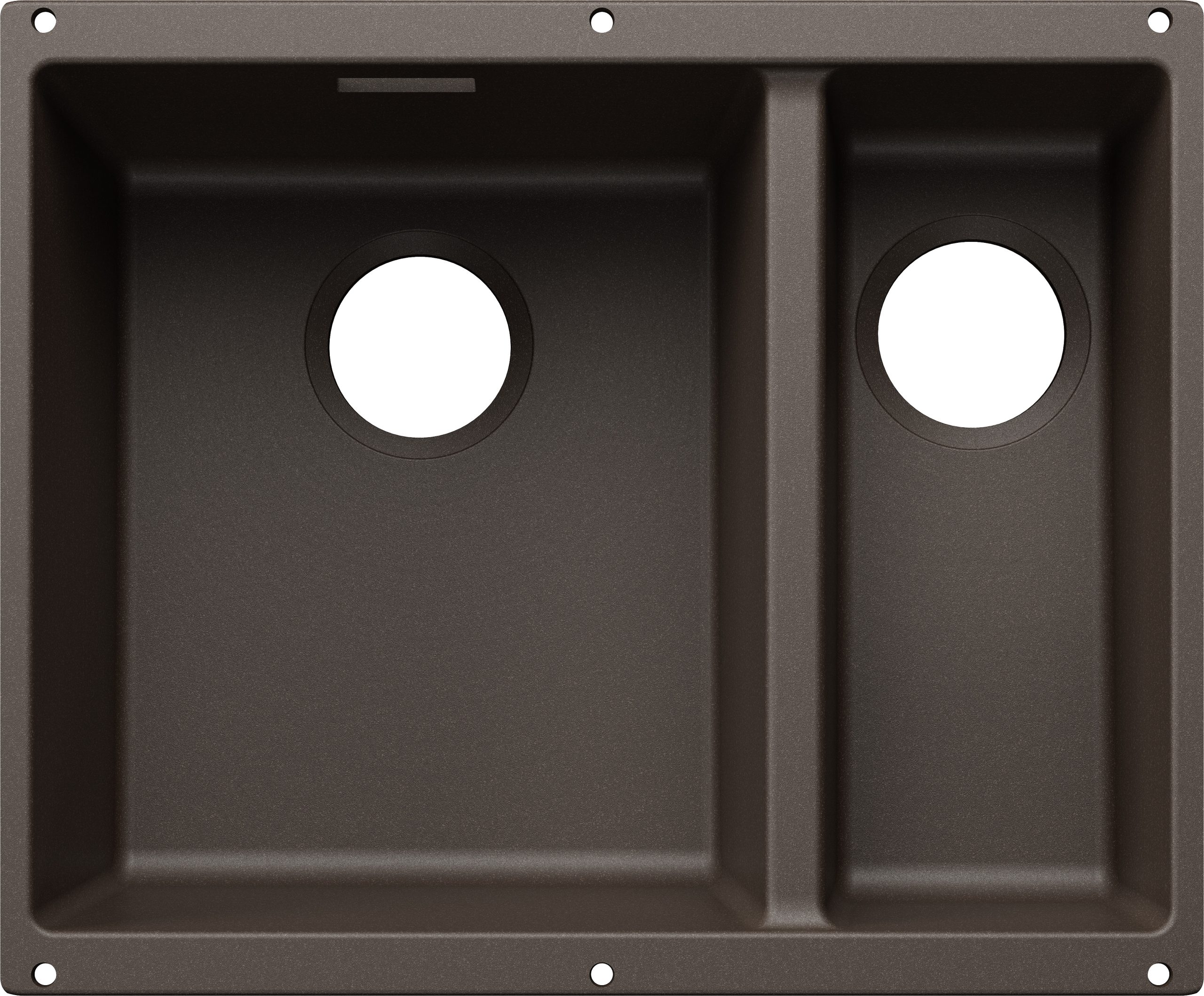 Blanco Subline 340/160-U 527824 Anderhalve Keukenspoelbak Links Silgranit Café Speciaal Voor Gekleurde Componenten Onderbouw