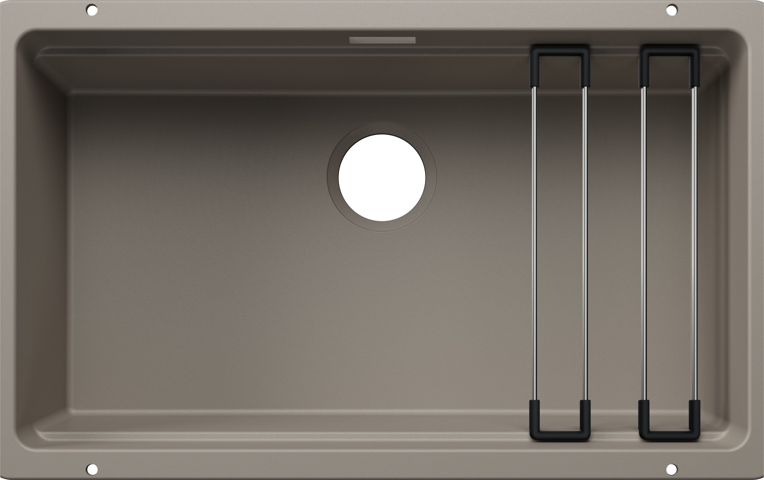 Blanco Etagon 700-U 527769 Keukenspoelbak Silgranit Tartufo Inclusief Rails Speciaal Voor Gekleurde Componenten Onderbouw