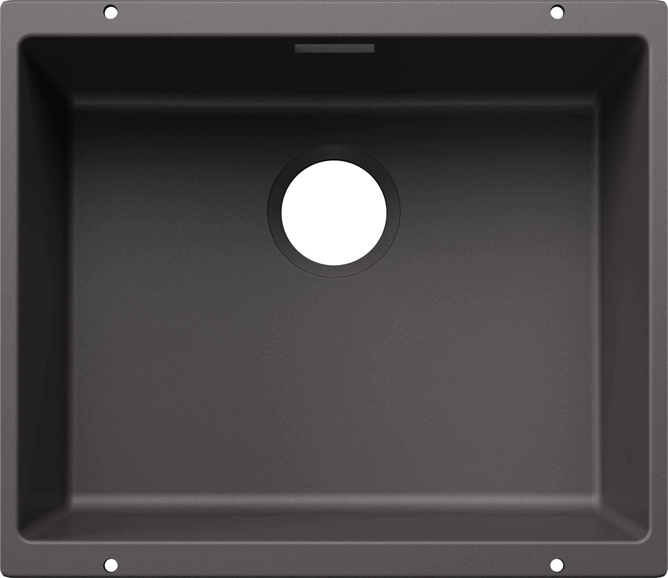 Blanco Subline 500-U 527798 Enkele Keukenspoelbak Silgranit Rotsgrijs Speciaal Voor Gekleurde Componenten Onderbouw