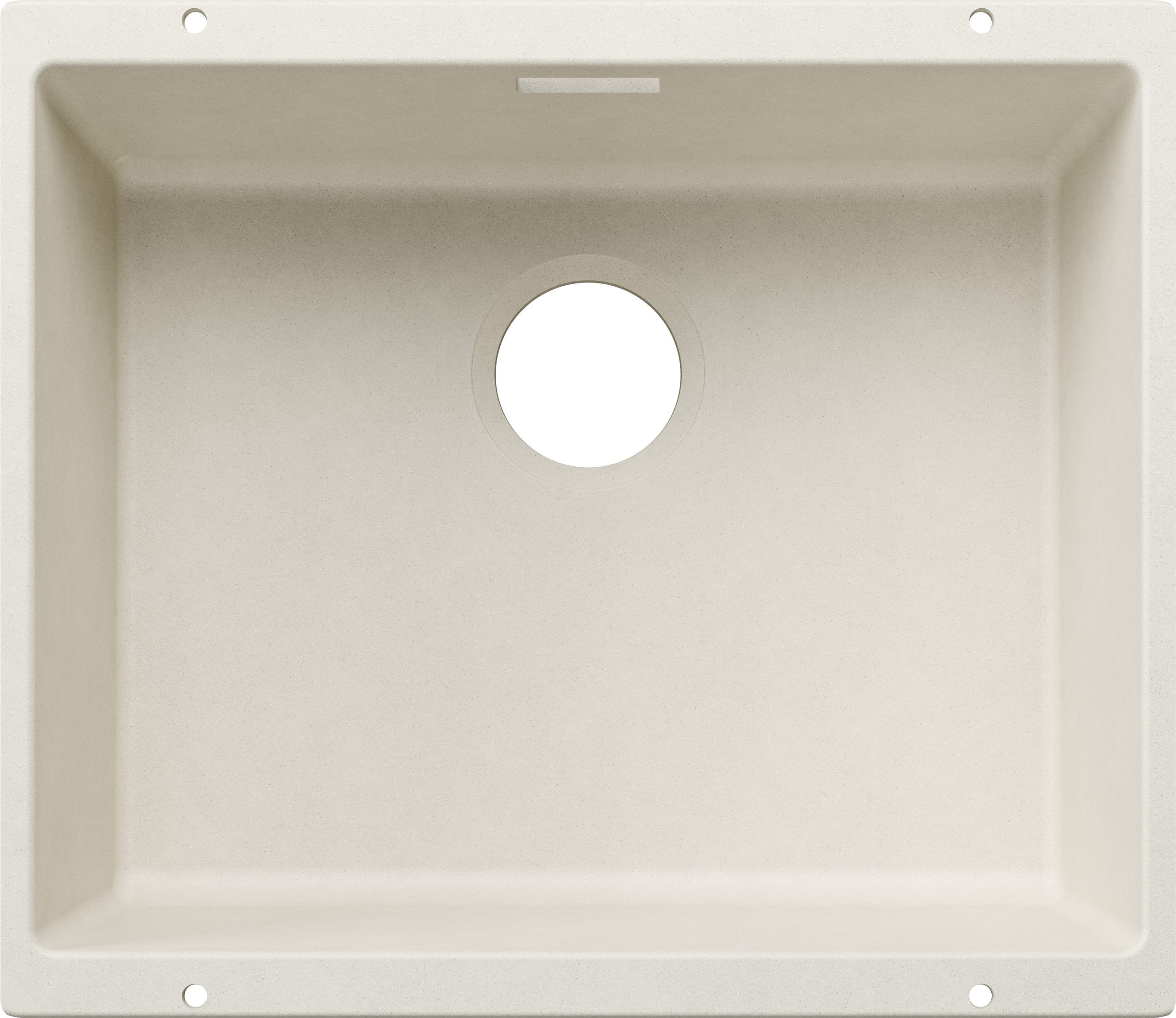 Blanco Subline 500-U 527796 Enkele Keukenspoelbak Silgranit Zacht Wit Speciaal Voor Gekleurde Componenten Onderbouw