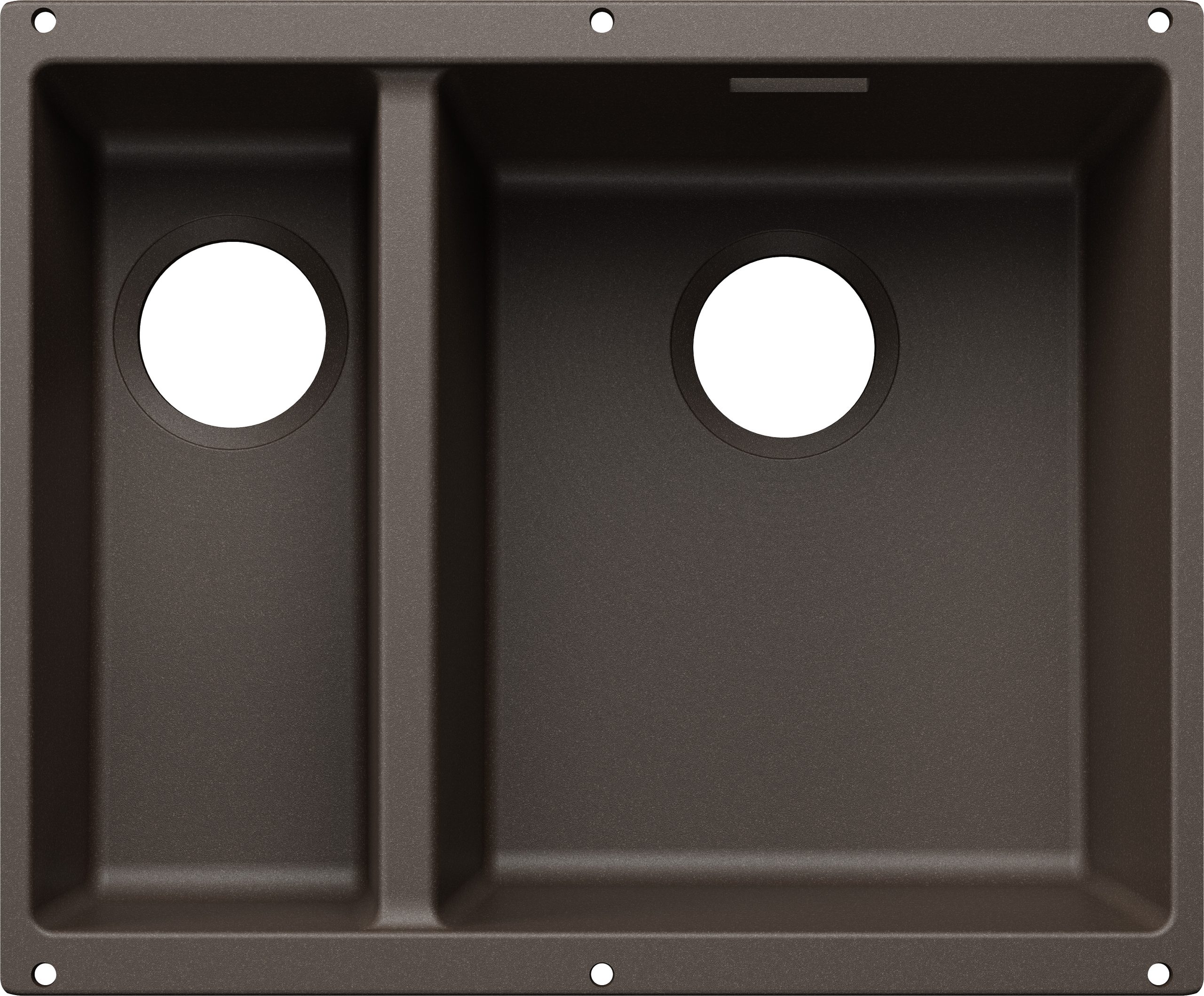 Blanco Subline 340/160-U 527816 Anderhalve Keukenspoelbak Rechts Silgranit Café Speciaal Voor Gekleurde Componenten Onderbouw