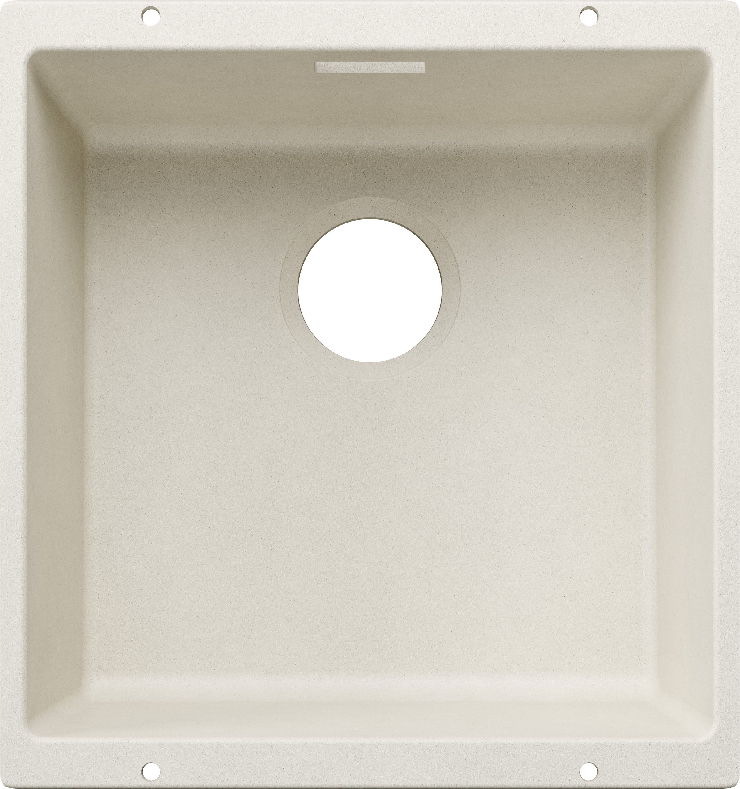 Blanco Subline 400-U 527788 Enkele Keukenspoelbak Silgranit Zacht Wit Speciaal Voor Gekleurde Componenten Onderbouw