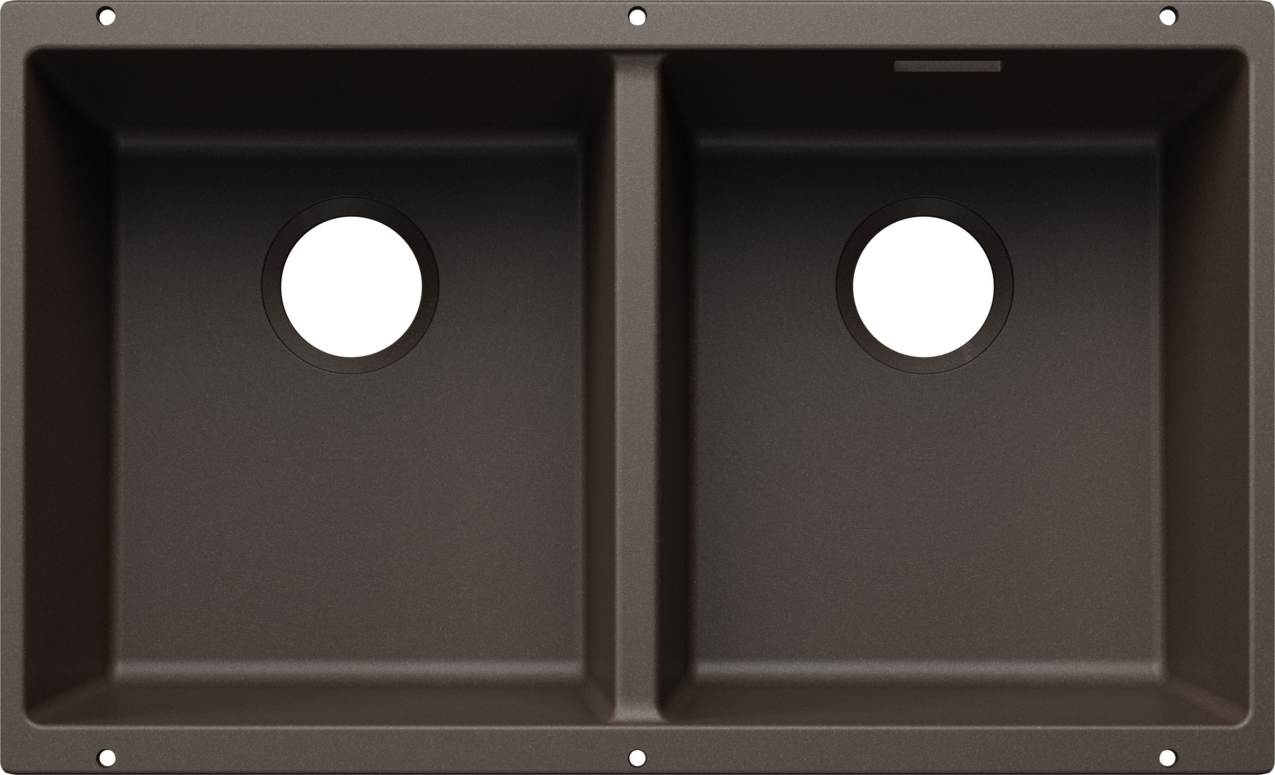 Blanco Subline 350/350-U 527832 Dubbele Keukenspoelbak Links Silgranit Café Speciaal Voor Gekleurde Componenten Onderbouw