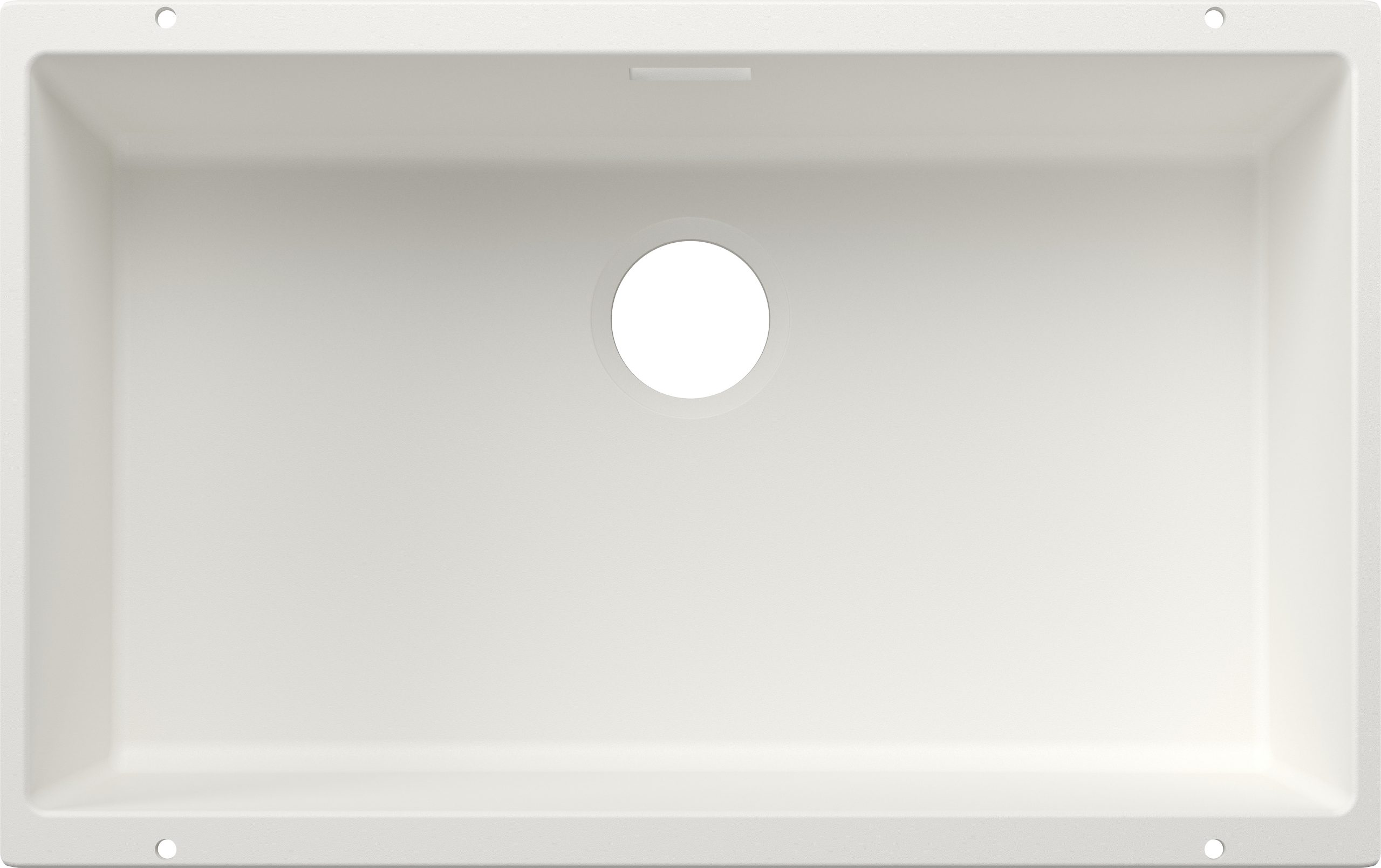 Blanco Subline 700-U 527807 Enkele Keukenspoelbak Silgranit Wit Speciaal Voor Gekleurde Componenten Onderbouw