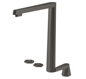 Selsiuz By Osiris Design Hexagon Gun Metal 350689 4 in 1 Cool Water Keukenkraan Voor Gekoeld En Bruisend Water Gun Metal
