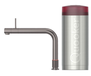 Quooker Front Gunmetal Met Combi Boiler 3 in 1 Kokend Water Keukenkraan 22FRONTGME AANBIEDING!!
