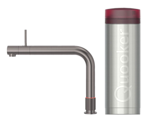 Quooker Front Gunmetal Met PRO3 Boiler 3 in 1 Kokend Water Keukenkraan 3FRONTGME AANBIEDING!!