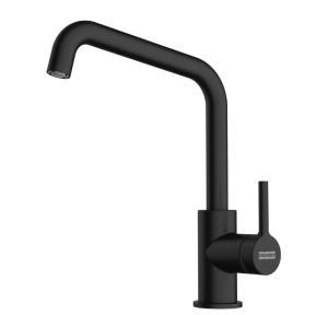 Franke Lina U 115.0728.474 Eenhendel Keukenmengkraan Matt Black Keukenkraan Zwart 1150728474
