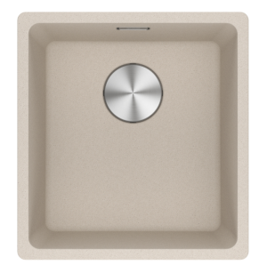 Franke Maris 110-37 MRG Fragranite 125.0725.627 Enkele Keukenspoelbak 37 x 40 Coffee Cream Onderbouw 1250725627