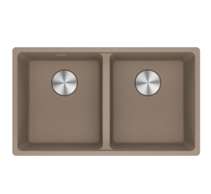 Franke Maris 120-35-35 MRG Fragranite 125.0725.661 Dubbele Keukenspoelbak 34,6 x 40 + 34,6 x 40 Oyster Onderbouw 1250725661