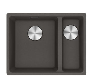 Franke Maris MRG 260-35-15 SBR Fragranite 125.0714.635 Anderhalve Keukenspoelbak Links 34 x 40 + 15 x 40 Slate Grey Vlakbouw 1250714635