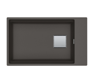 Franke Kubus 2.0 110-62 KNG Fragranite 125.0714.637 Enkele Keukenspoelbak 62 x 42 Slate Grey Onderbouw 1250714637