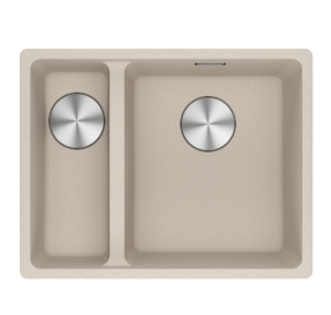 Franke Maris MRG 260-35-15 SBL Fragranite 135.0725.669 Anderhalve Keukenspoelbak Rechts 15 x 40 + 34 x 40 Coffee Cream Vlakbouw 1350725669