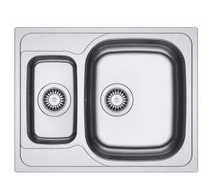 Franke Spark 660 SKX 101.0714.455 Anderhalve Keukenspoelbak RVS 62 x 49 Omkeerbaar Opbouw 1010714455