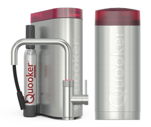 Quooker Flex Square RVS Met Combi+ Boiler En Cube Boiler 5 in 1 Kokend Water Keukenkraan Ook Gekoeld Gefilterd En Bruisend Water 22+XSRVS Cube