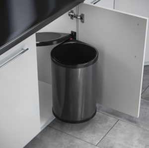 Hailo Afvalemmer Mono - 20 liter 352007 Donker Grijs Draaideurkasten