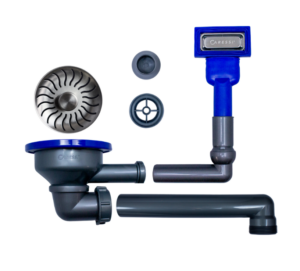 CARESSI CAPPKP24N Korfplugset RVS Voor Alle CAPPR10 Spoelbakken In RVS