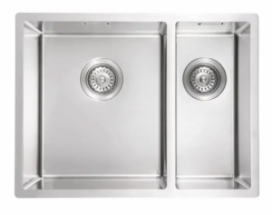 Trafinox Como 3418 Anderhalve Keukenspoelbak 34 x 40 + 18 x 40 RVS Onderbouw - Vlakbouw - Opbouw