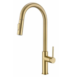 Trafinox Stilo Gold Eenhendel Keukenmengkraan Goud Met Uittrekbare Handdouche